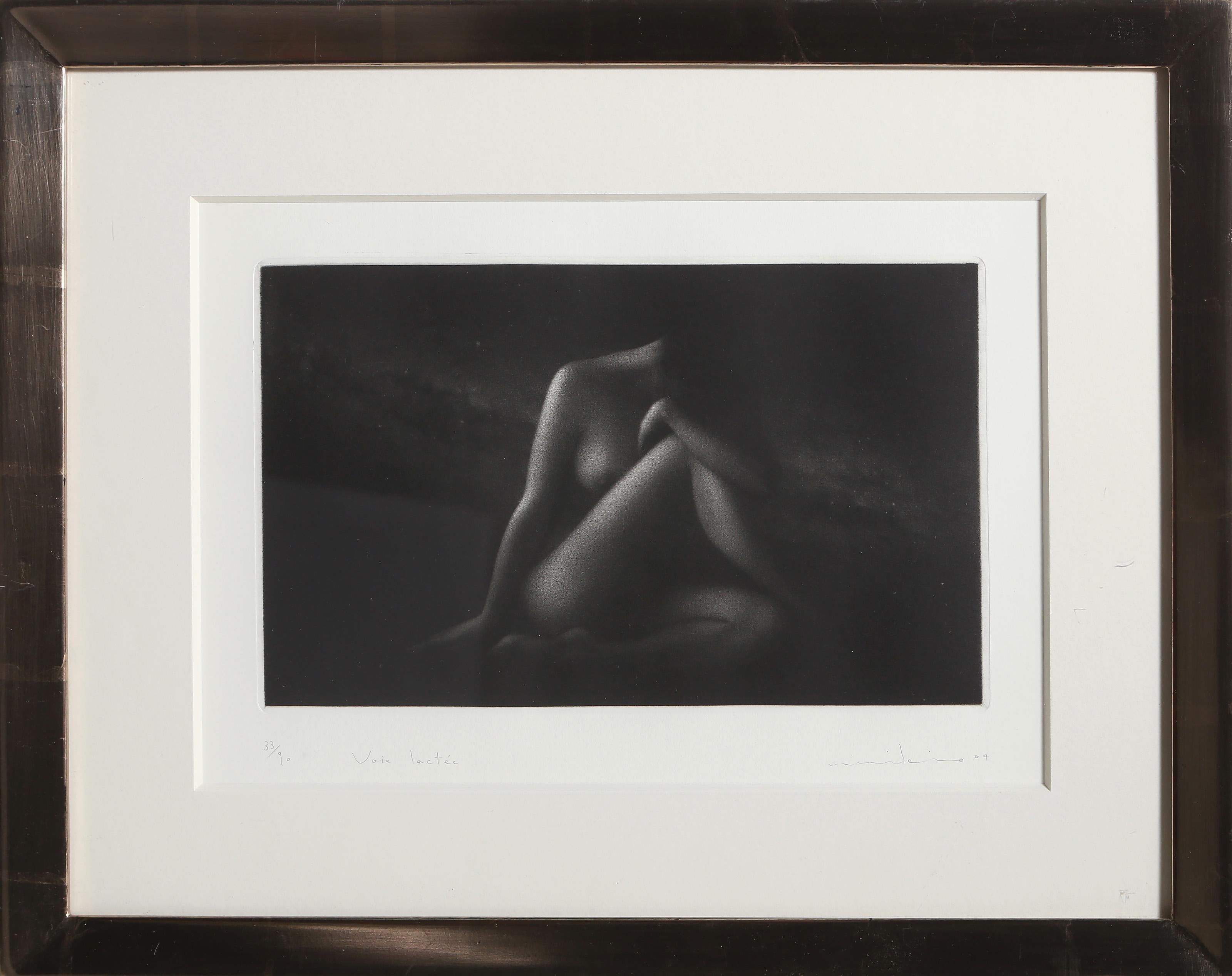 Voie Lactee, Contemporary Mezzotint by Mikio Watanabe