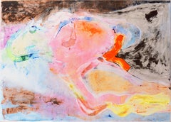 Vuelo a Bizancio", gran monotipo abstracto del artista de la Bahía de San Francisco