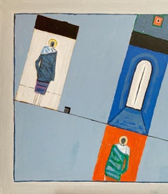 Transparence - Peinture acrylique figurative, art surréaliste, polonais