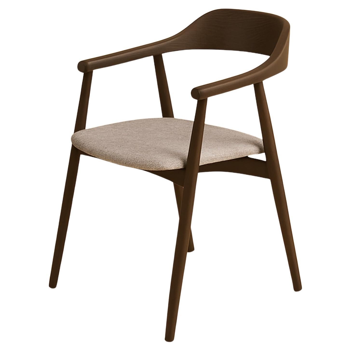 Mikura Wooden Contemporary Chair, Made in Italy