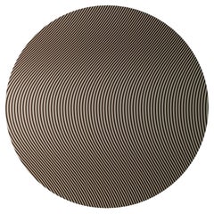 MikusGlass Mitika Op-Art Style Dynamic Wave Mirror, Hand-Silvered