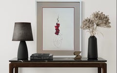 From the bottom of my heart-line drawing heart with hyacinth flowers (c. bas de ma ligne de cœur)