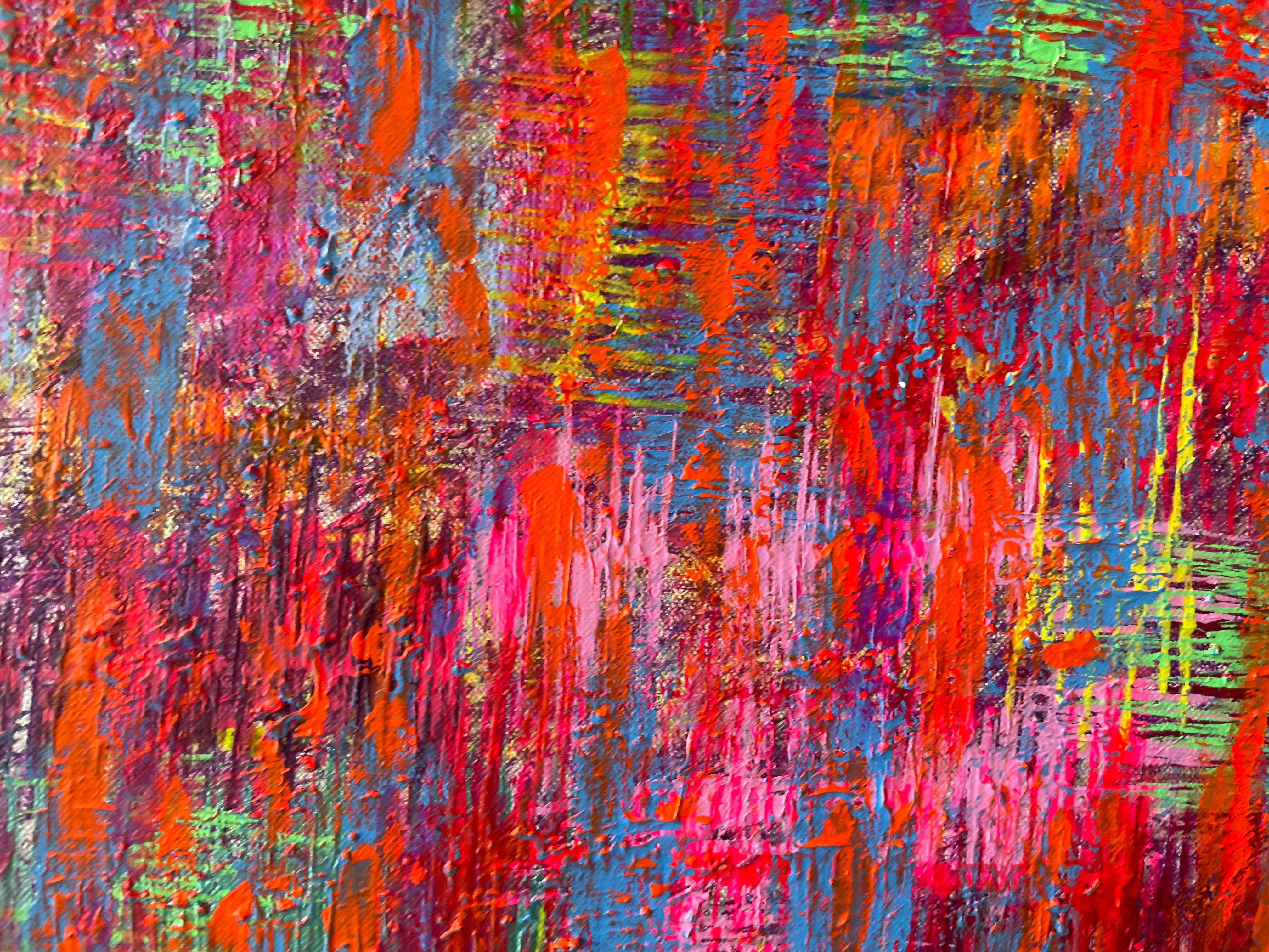 Abstract colors in pink For Sale 1