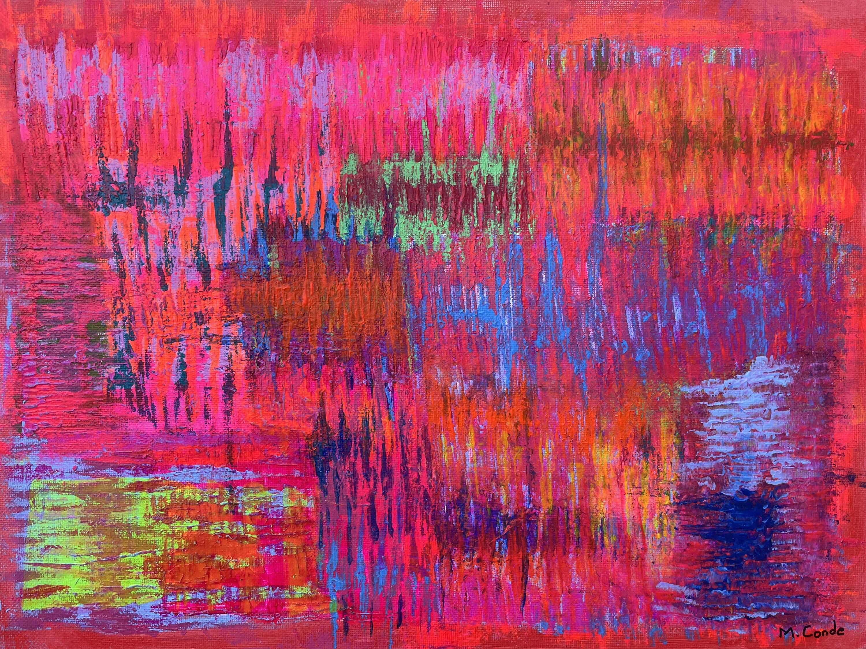 Chromatic Harmony in Pink - Painting by Mila Conde