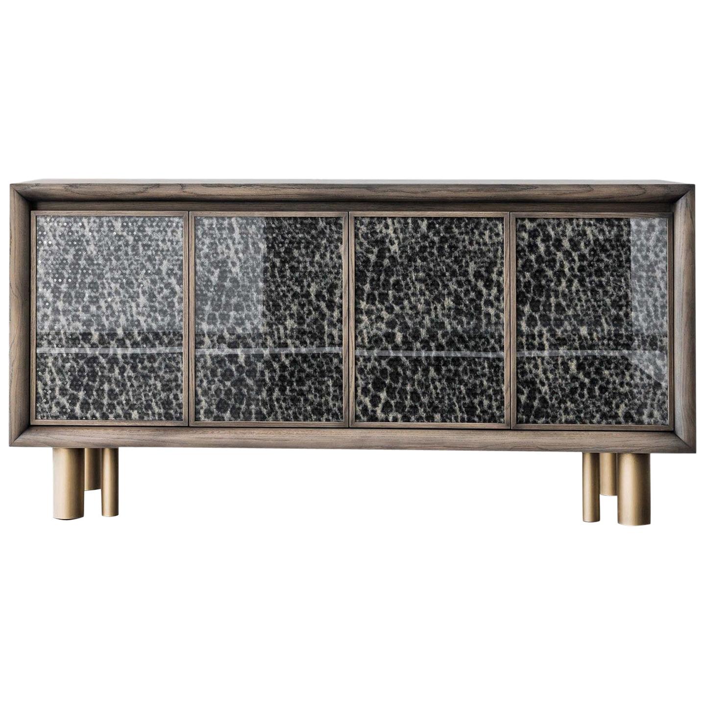 Mila Full Safari Sideboard by Chiara Provasi For Sale