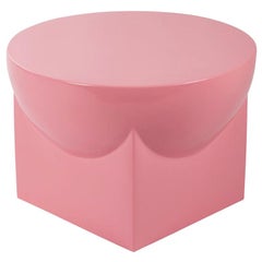 Mila Large, Table, Rose, Ceramic, Minimal, European, 21st Century