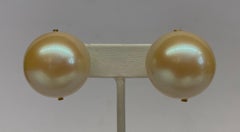 Mila Schon 1980s Large Faux Pearl Earrings