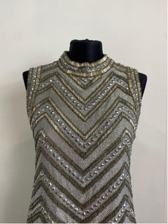 Mila Schon 60s vintage jewelry paillettes mini Dress