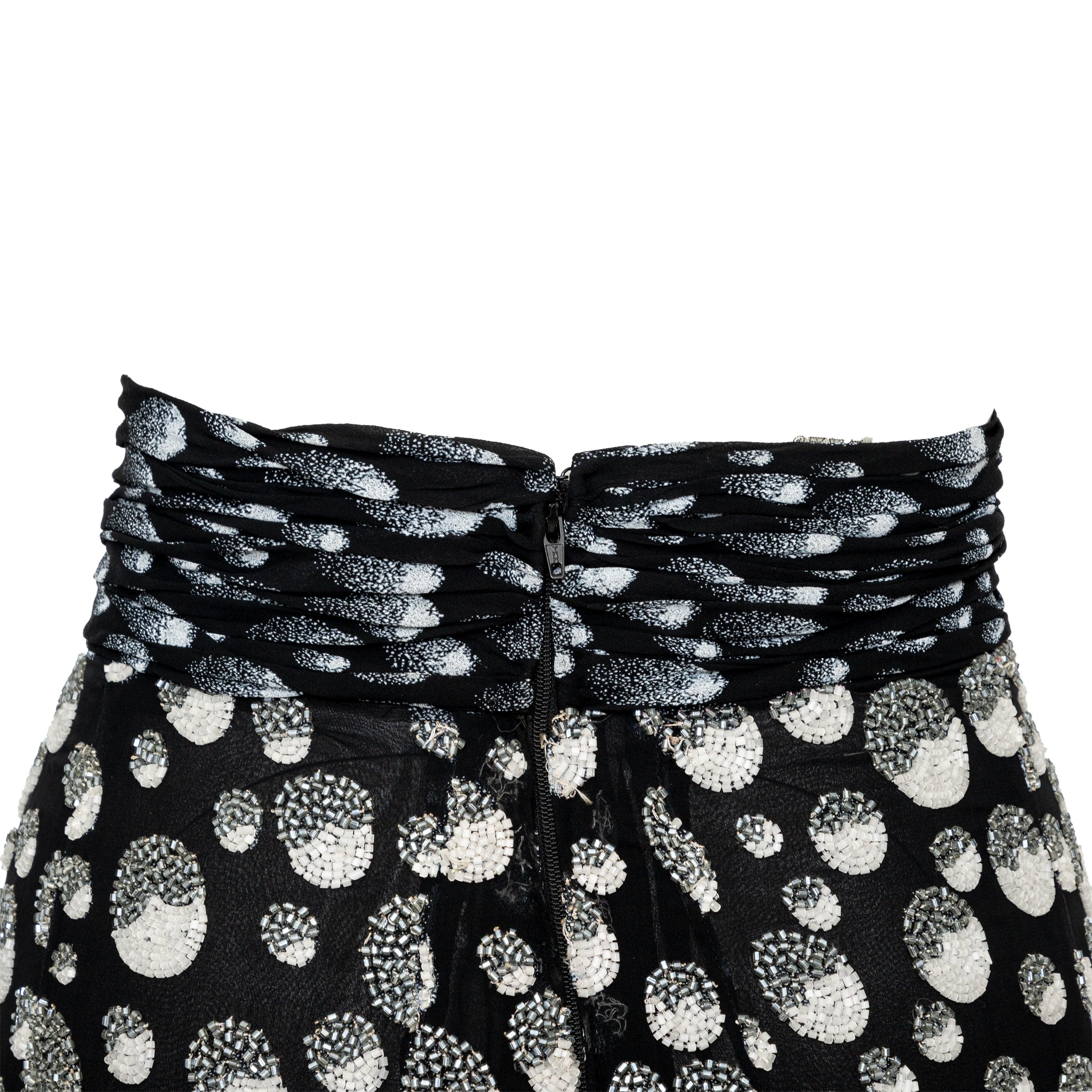 Mila Schön Beaded Skirt - '90s For Sale 1