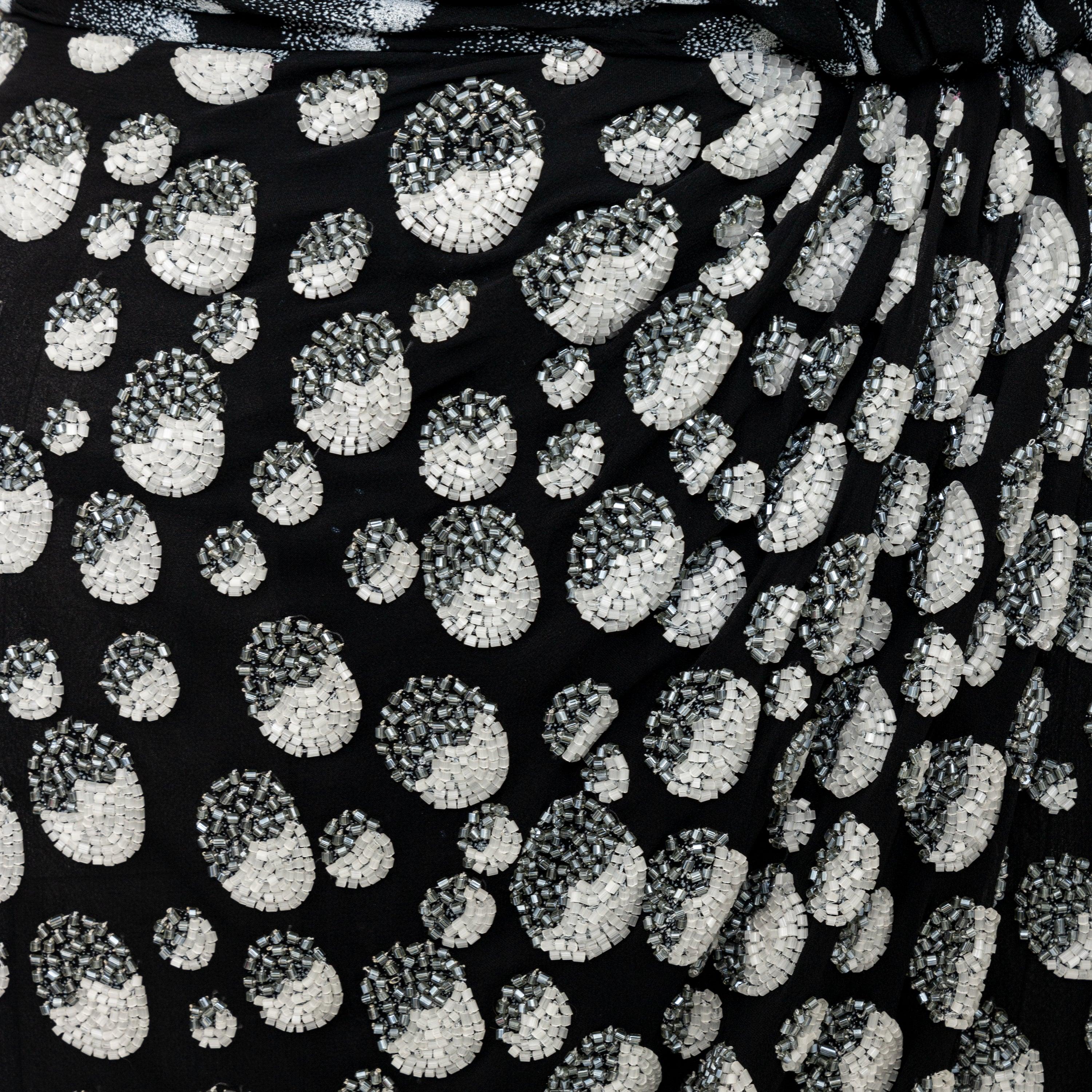Mila Schön Beaded Skirt - '90s For Sale 2