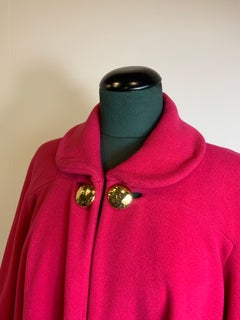Mila Schon cashmere fuchsia vintage coat