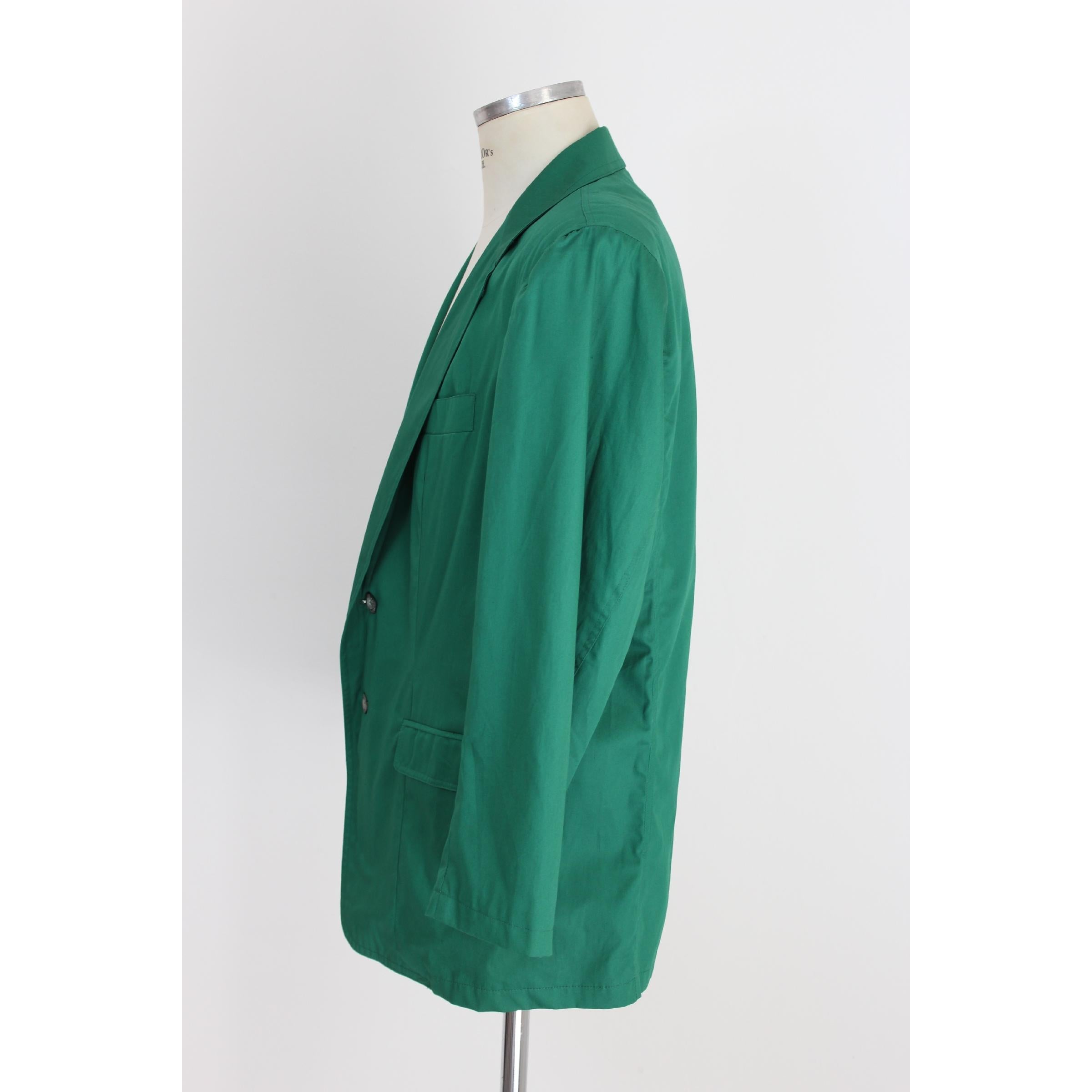 Men's Mila Schon Green Cotton Casual Jacket For Sale