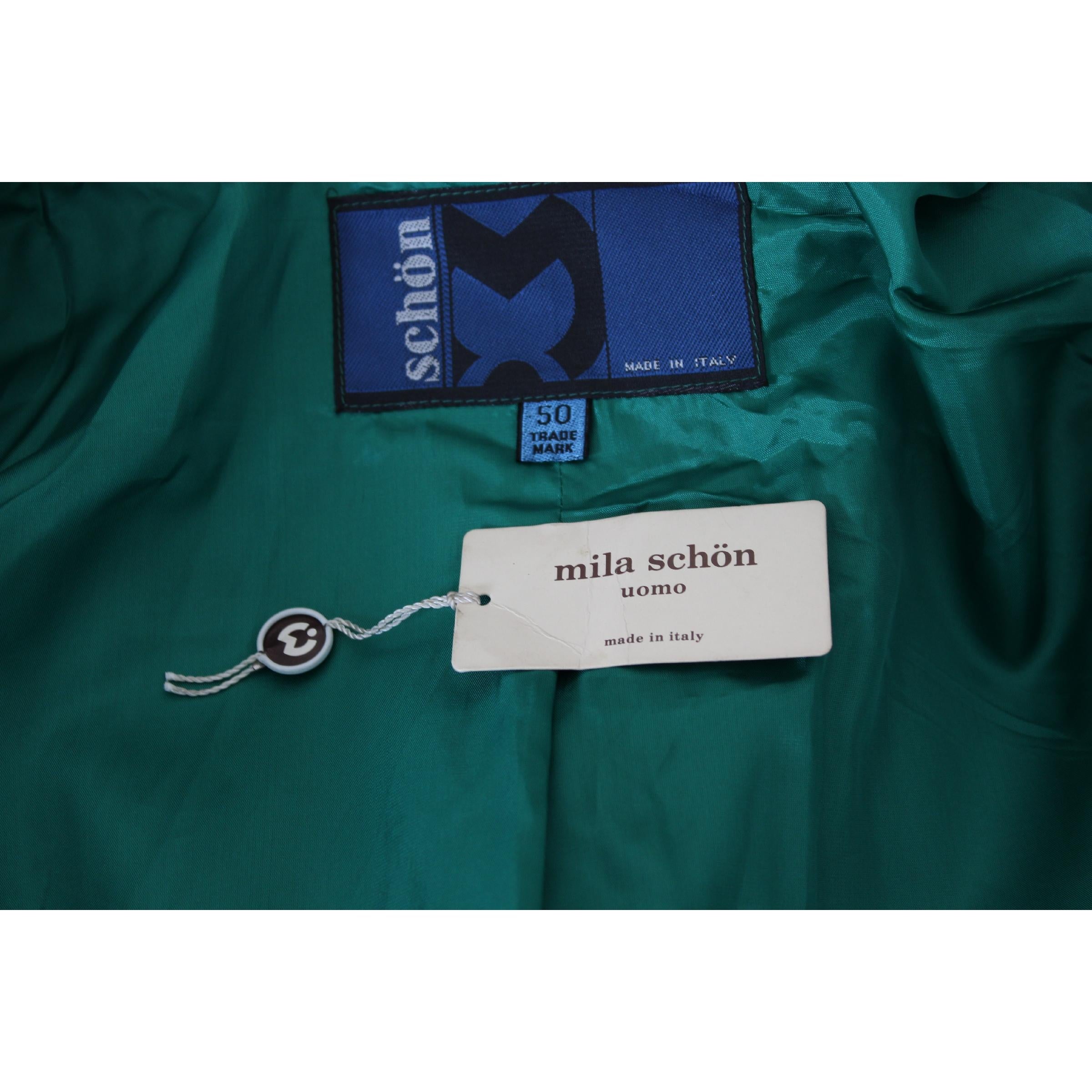 Mila Schon Green Cotton Casual Jacket For Sale 3