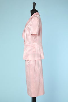 Mila Schon, abito-gonna vichy rosa