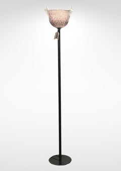 Mila Schön Vintage Murano Glass Floor Lamp