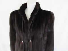 MILADY Paris Brown Sheared Mink Fur Coat