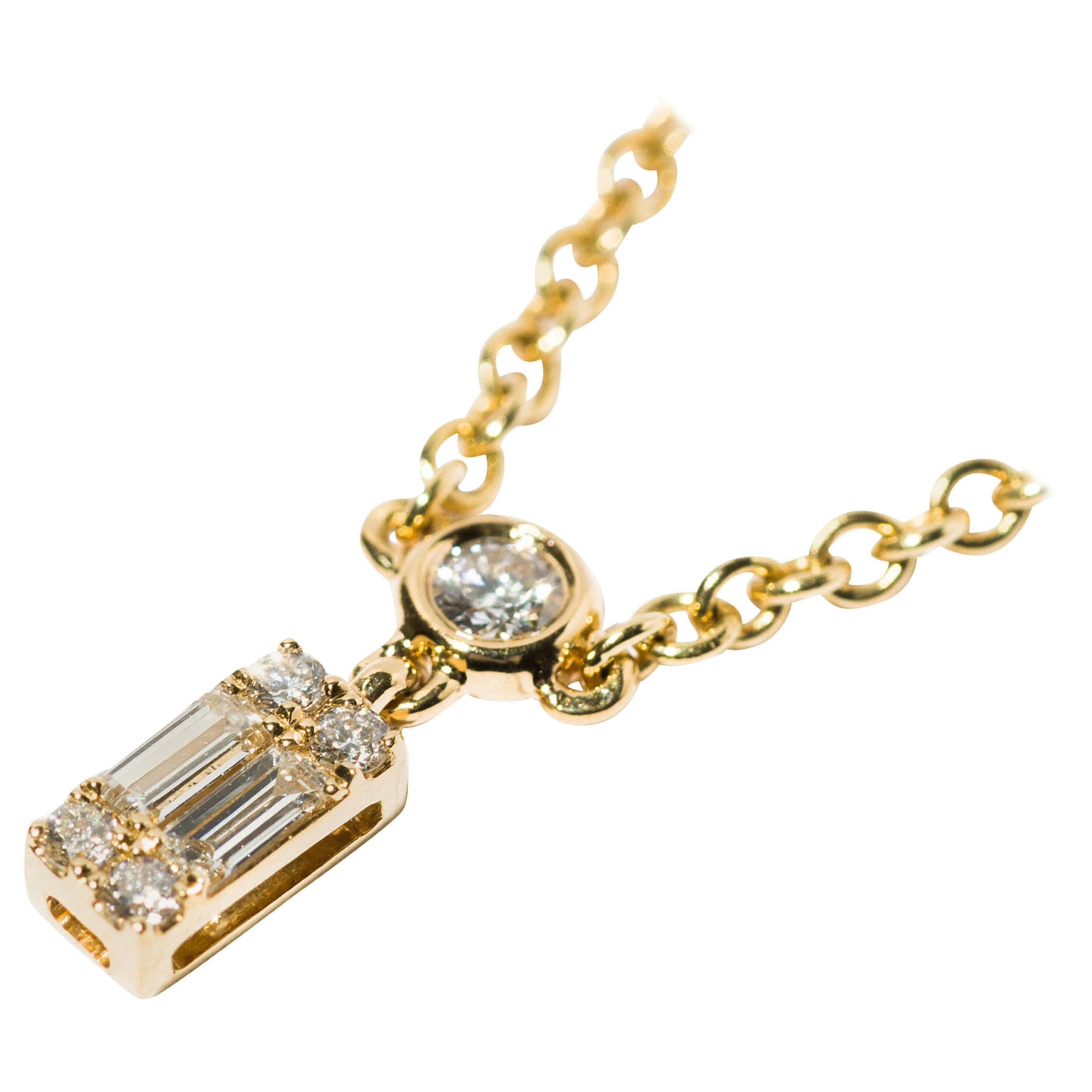 Milamore Fine Jewelry 0.5 Carat Diamond Classic Necklace For Sale