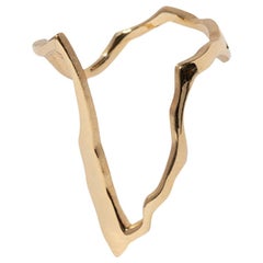 Milamore Fine Jewelry 18 Karat Gold Kintsugi Deep V Ring