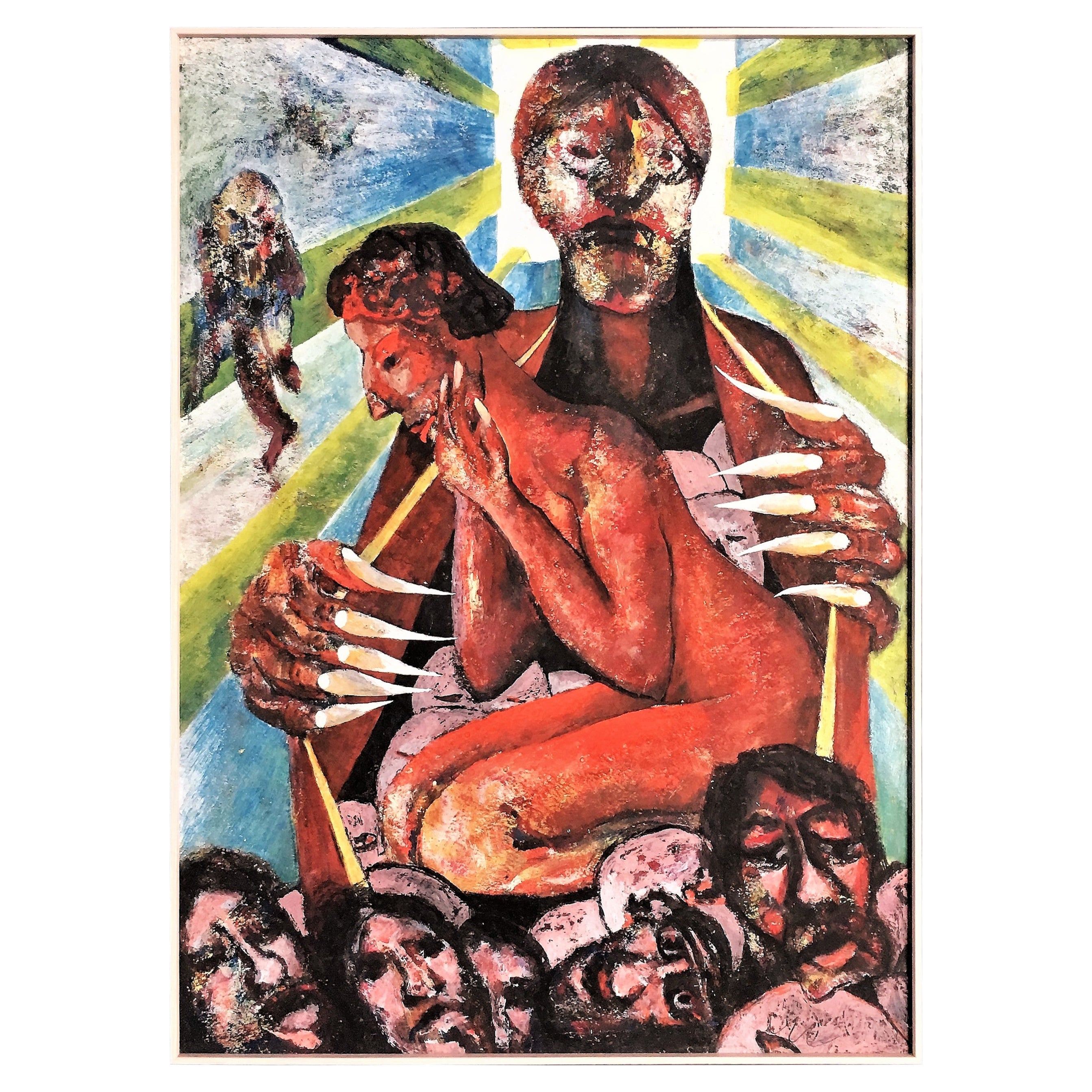 Mailänder Milan Klimes ii Mixed Technique auf Karton, 1970, Tschechische Republik