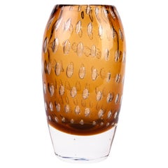 Vintage Milan Metelak Harrachov Czech Designer Glass Vase