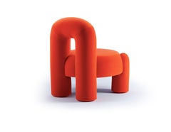 DOOQ!Milan NEW! Organic Modern Marlon Armchair, Orange Kvadrat by P.Franceschini