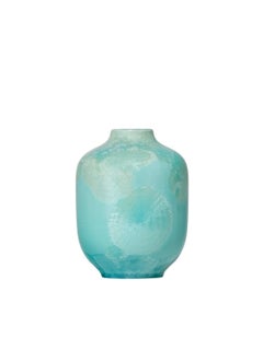 Milan Pekař Crystalline Porcelain Vase Volume I, Turqoise
