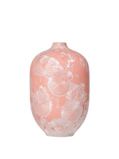 Milan Pekař Crystalline Porcelain Vase Volume II, Salmon Pink