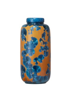 Milan Pekař Vaso di Porcellana Cristallina Volume III, Giallo-Blu