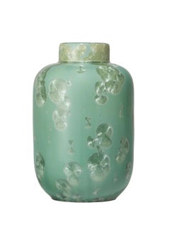 Milan Pekař Crystalline Porcelain Vase XL, Mineral Green