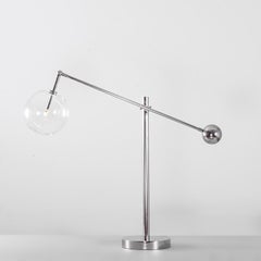 Milan Polished Nickel Table Lamp by Schwung