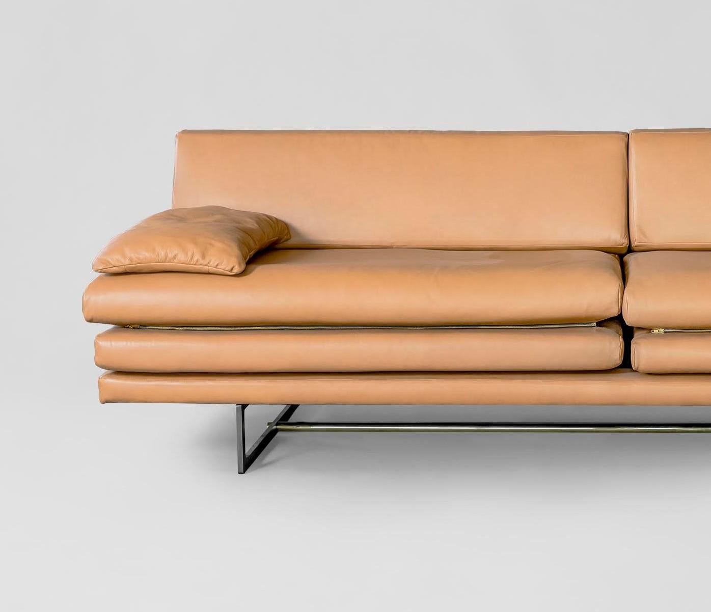 milan leather sofa