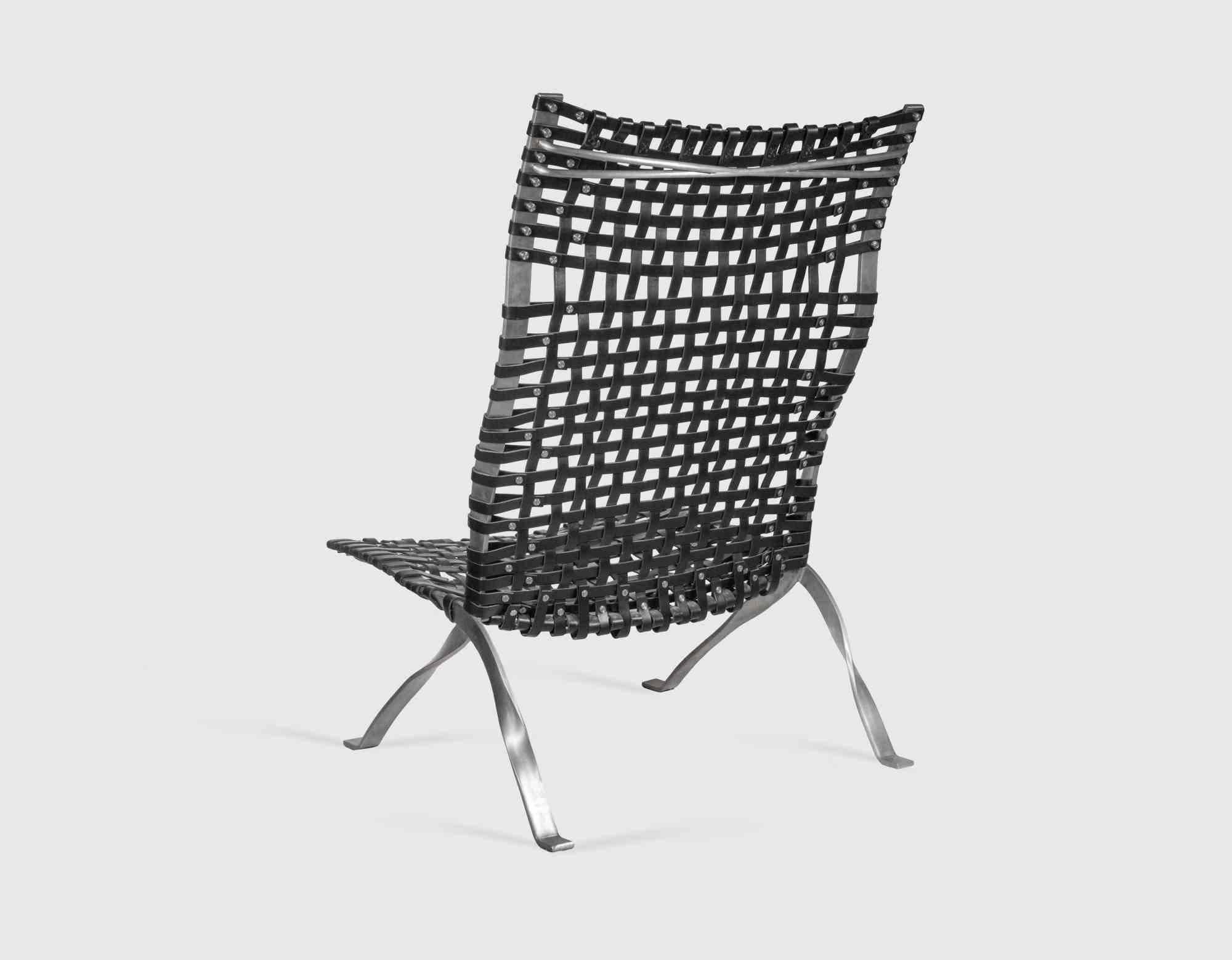 Acier Fauteuil de salon Milana de Jean Nouvel pour Sawaya & Moroni, 1994 en vente