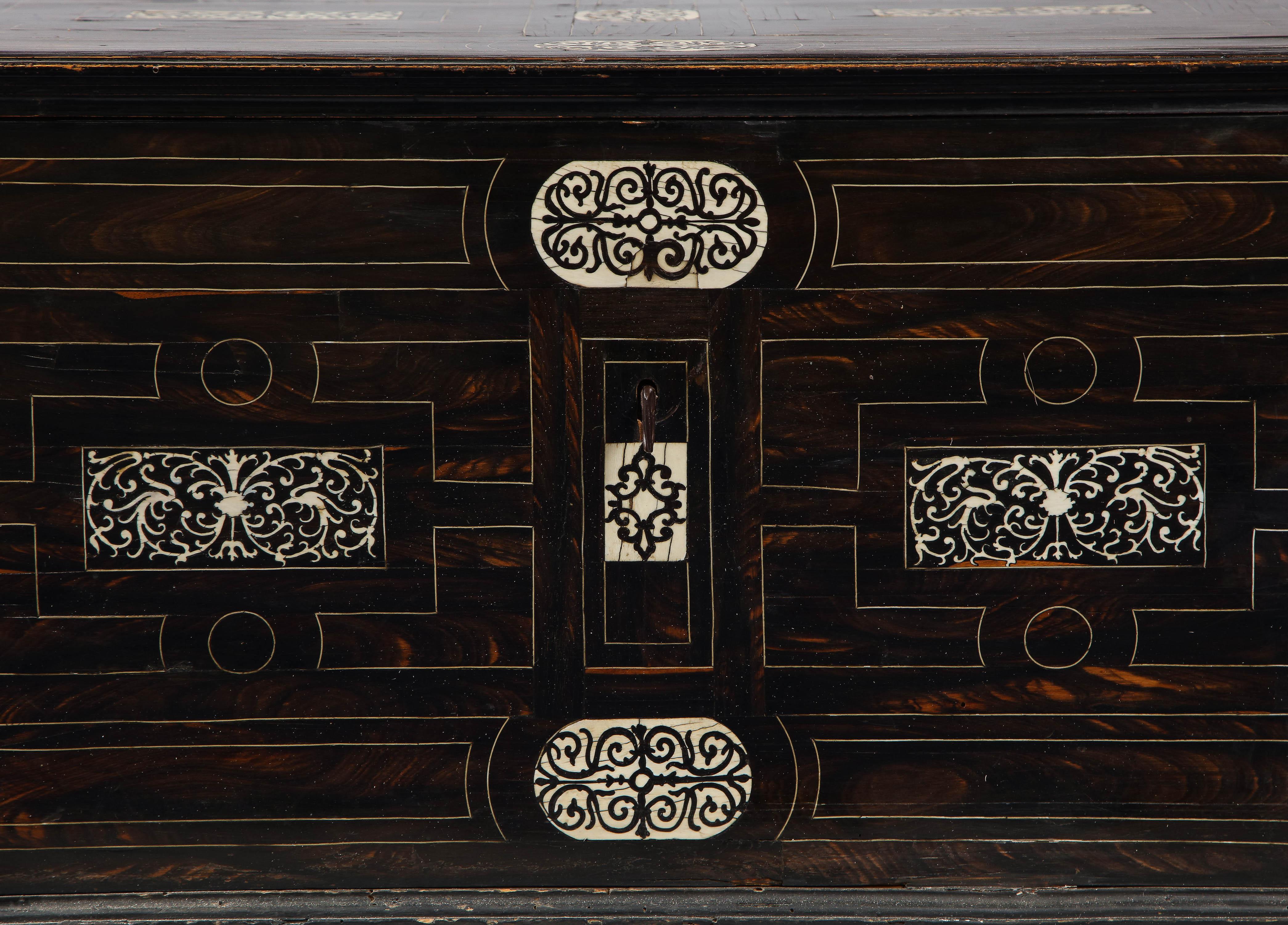 Milanese Bone Inlaid Ebony Chest For Sale 3