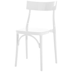 In Stock in Los Angeles, Milani, Glossy White Polycarbonate Dining Chair