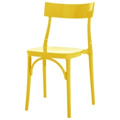 In Stock in Los Angeles, Milani, Glossy Yellow Polycarbonate Dining Chair