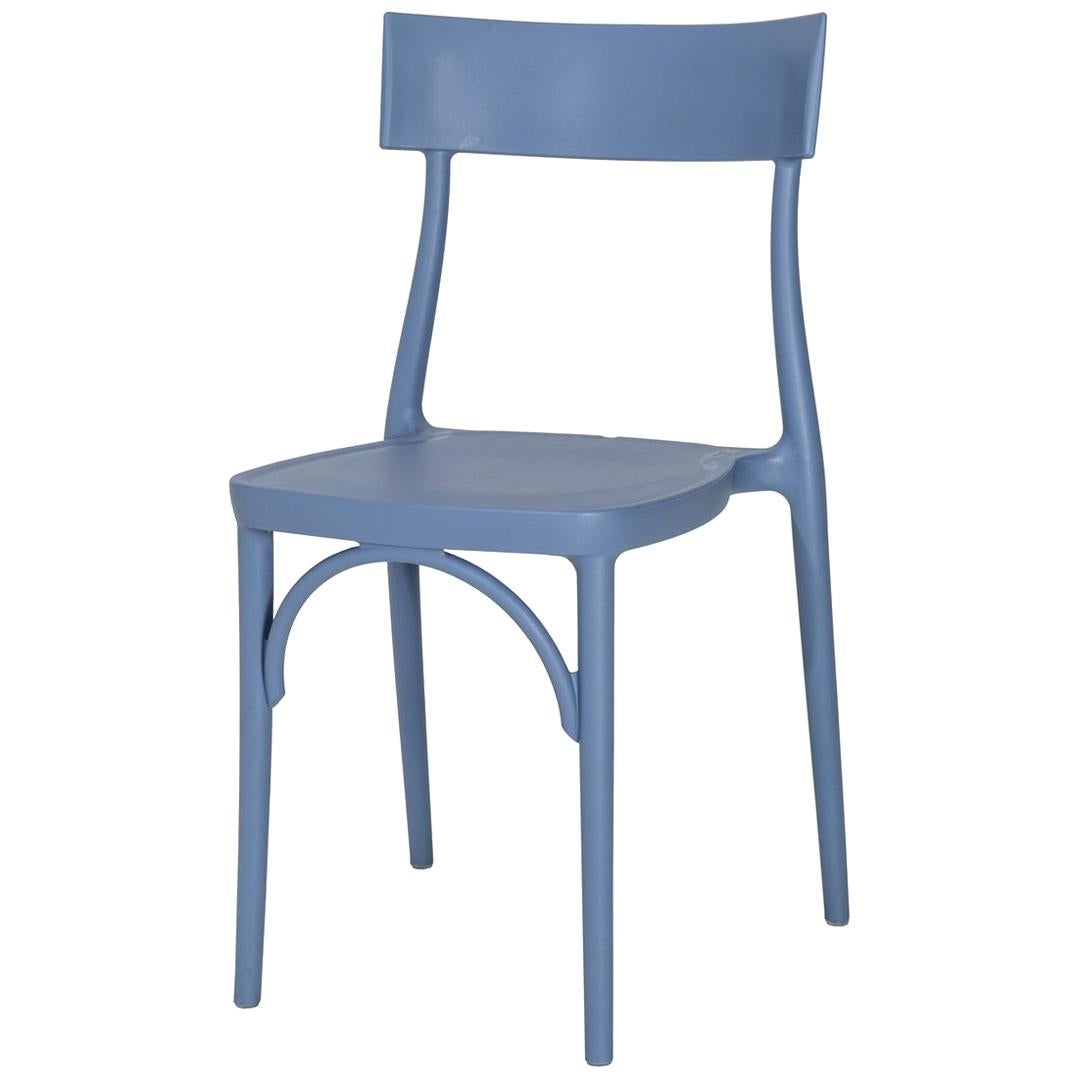 In Stock in Los Angeles, Milani, Steel Blue Polypropylene Dining Chair