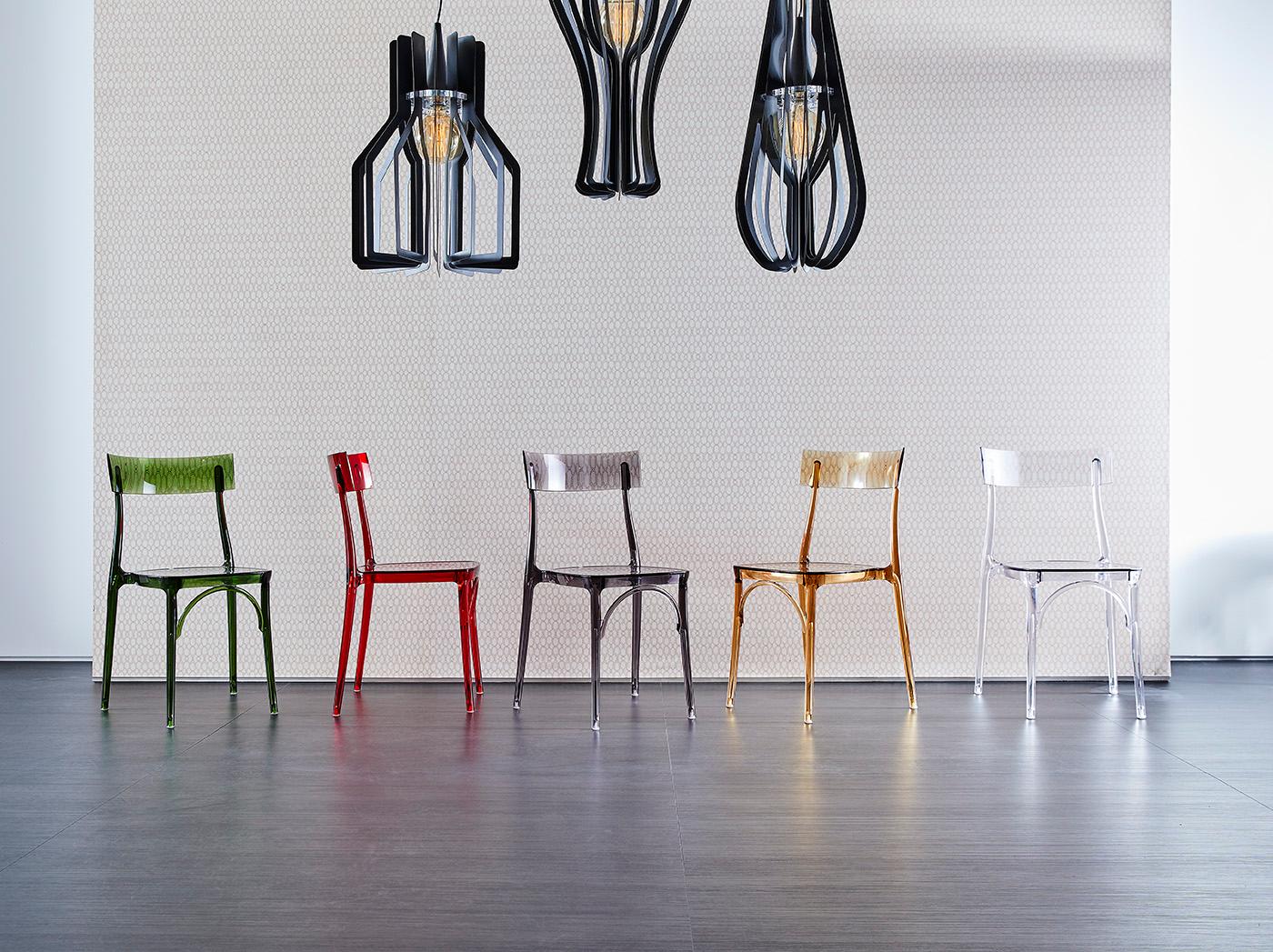 polycarbonate dining chairs