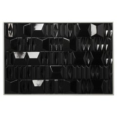 Milano Black Handmade Decorative Tile Indoor Panel