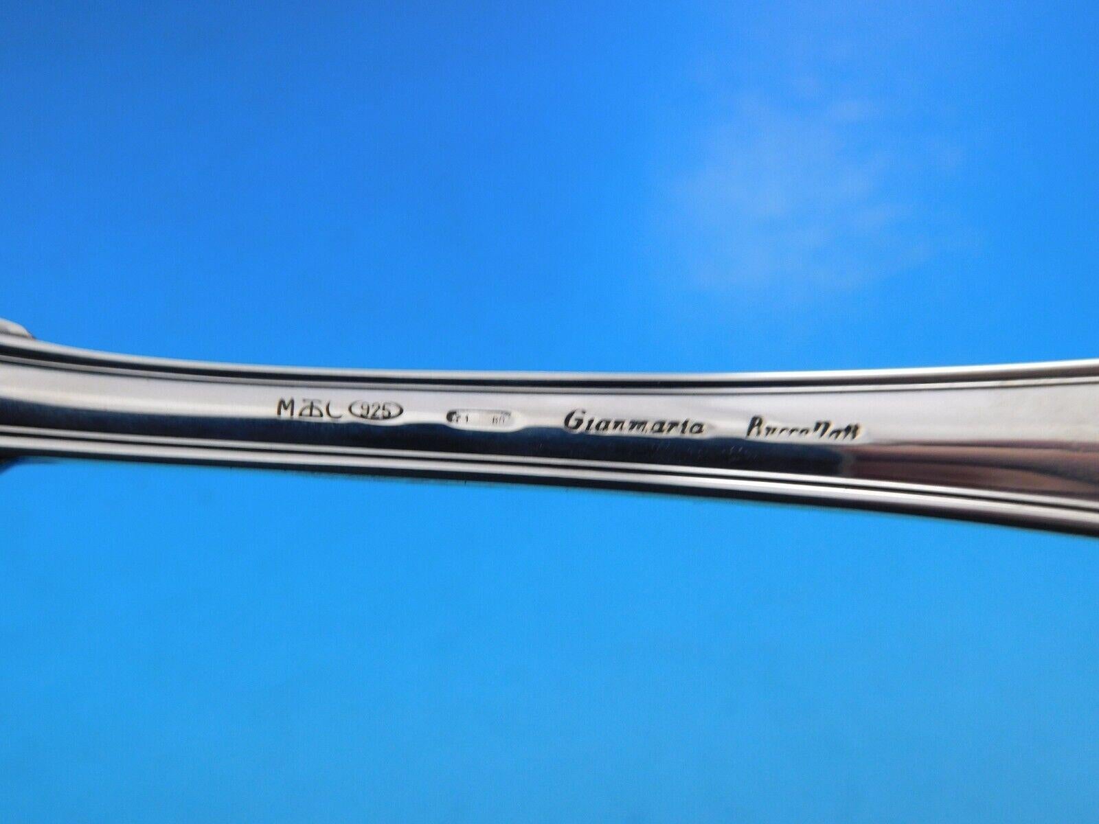 Sterling Silver Milano by Buccellati Italy Silver Flatware Set for 8 Service 40 pc Dinner Unused