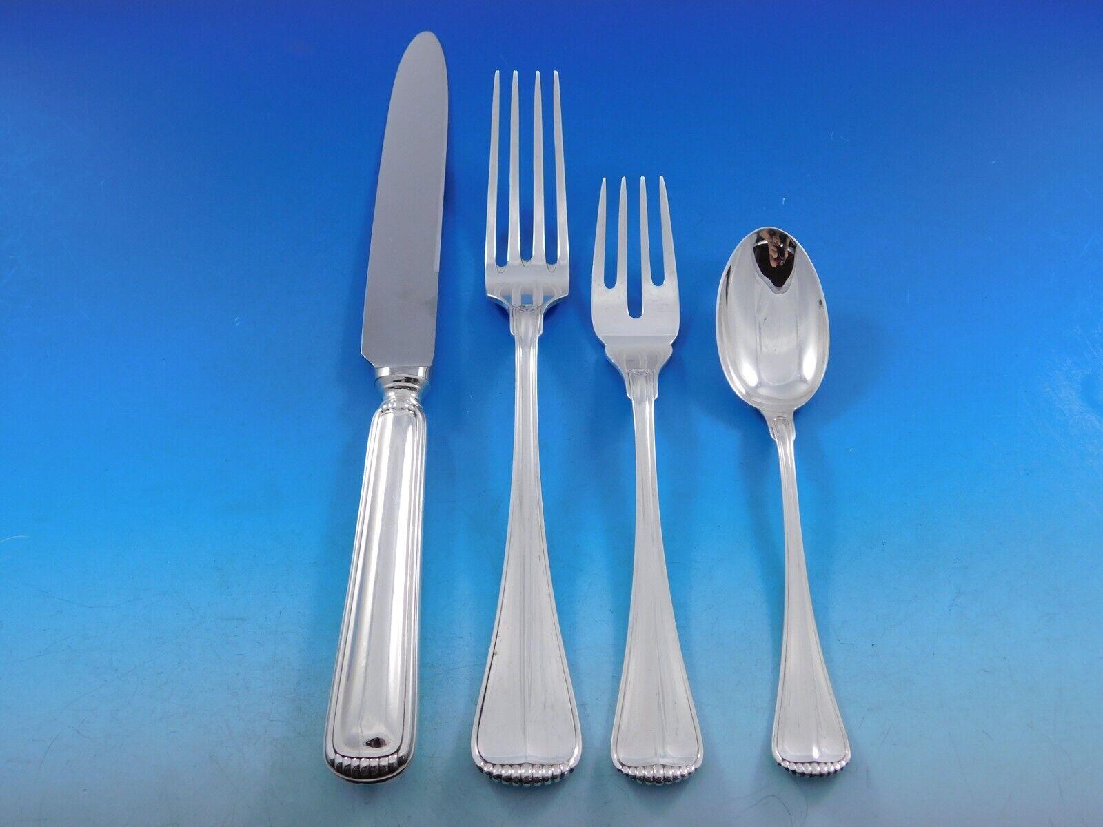 Italian Milano by Buccellati Italy Sterling Silver Flatware Set Service 87 pieces For Sale