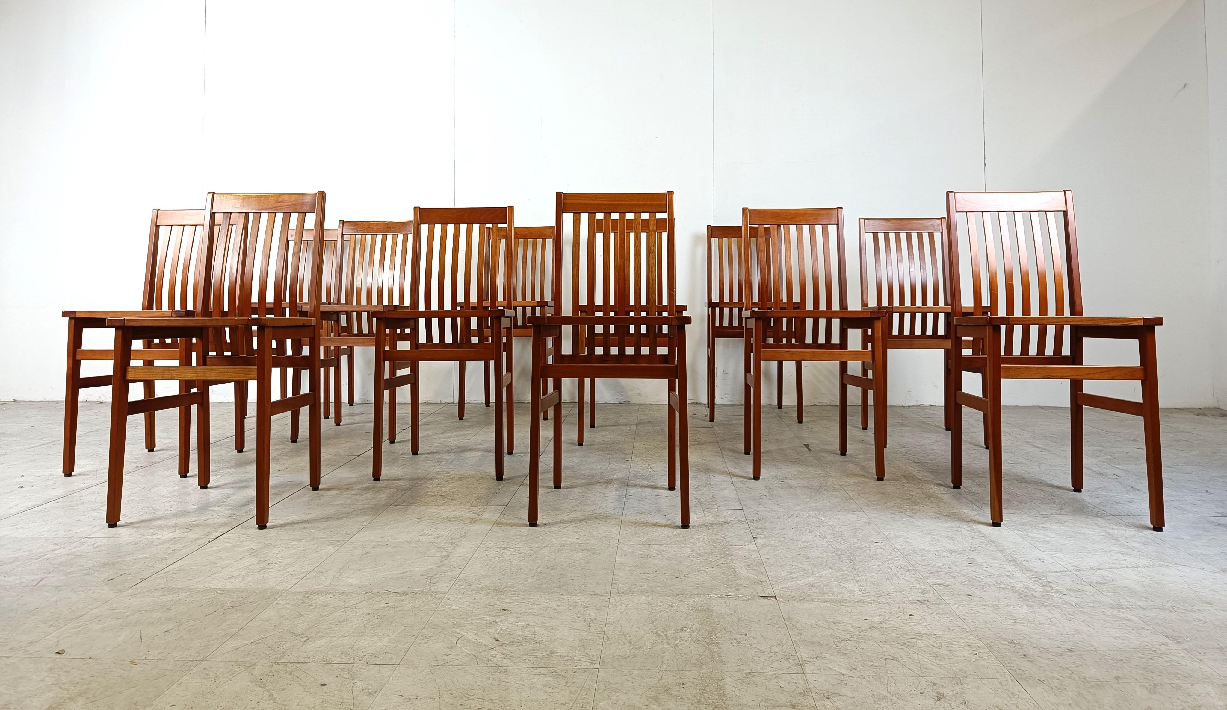 Late 20th Century Milano Chairs by Aldo Rossi for Molteni, Set of 12 For Sale