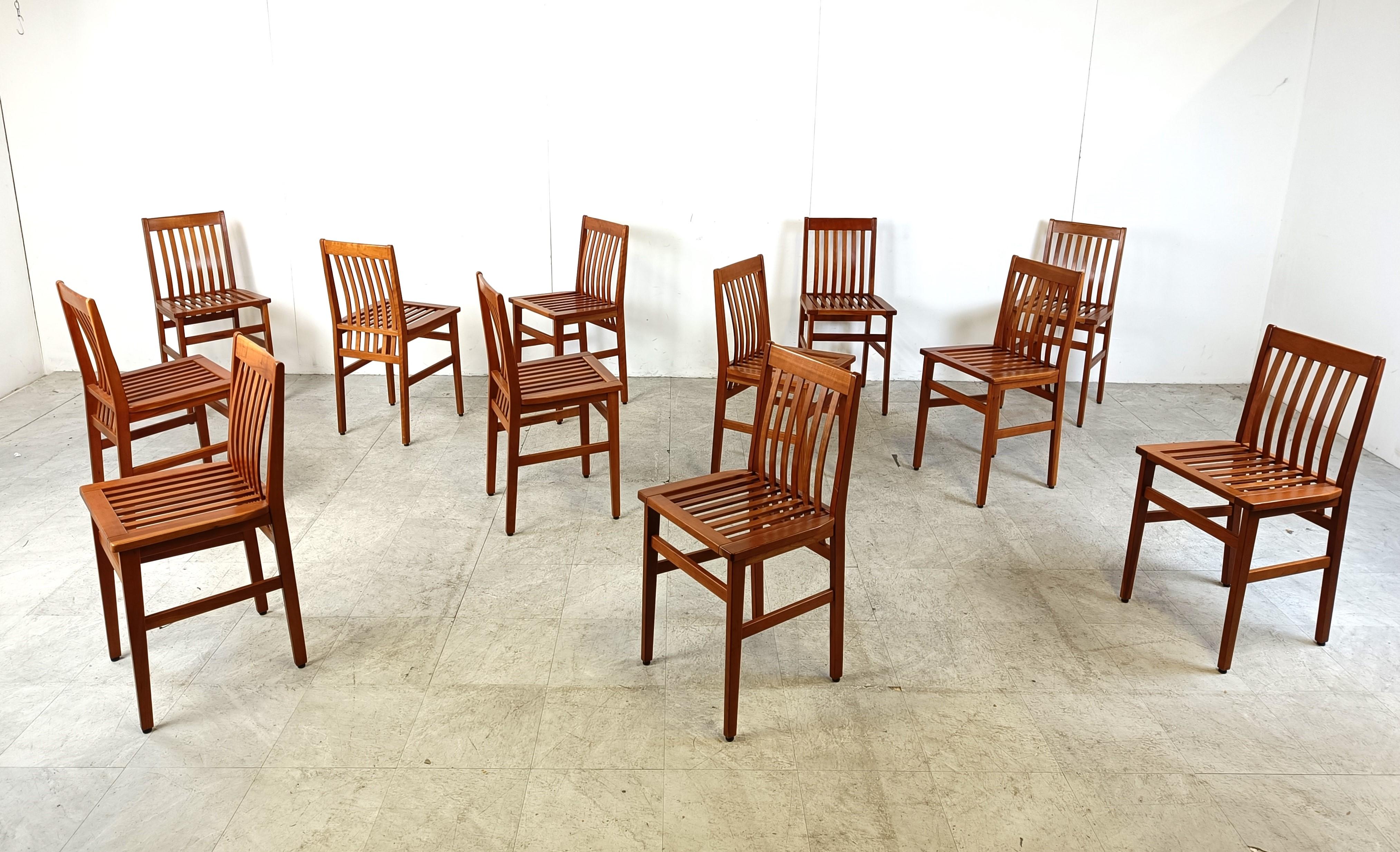 Milano Chairs by Aldo Rossi for Molteni, Set of 12 For Sale 1