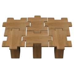 MILANO Table basse contemporaine en Oak Wood par Alexandre Ligios