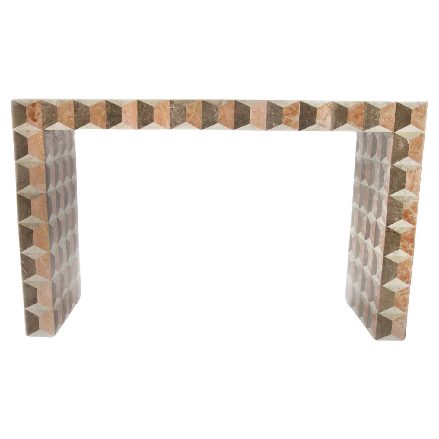 Milano Console, Rose Marble