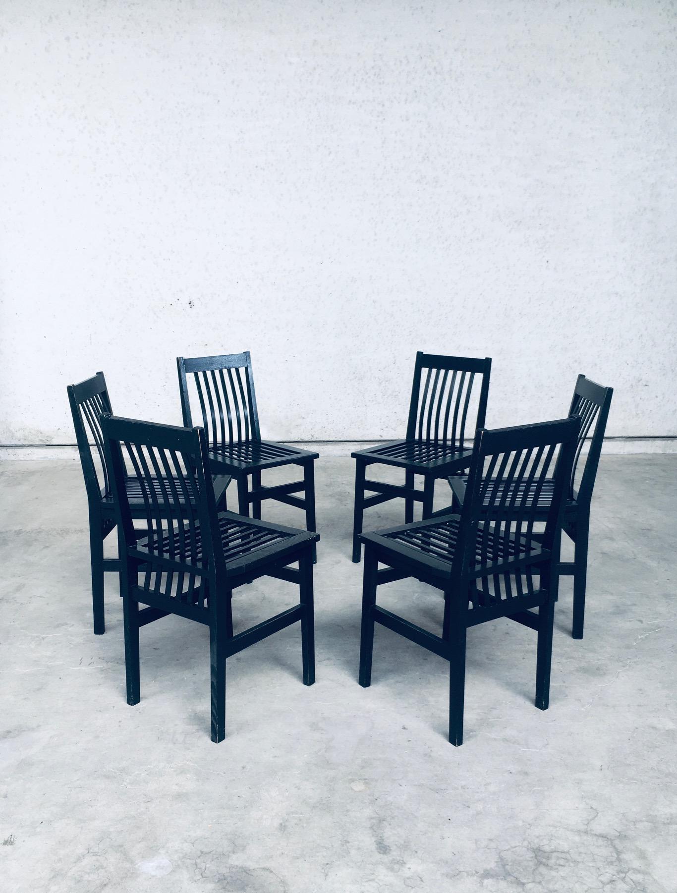 Wood 'Milano' Dining Chair Set by Aldo Rossi for Molteni, Italy, 1987