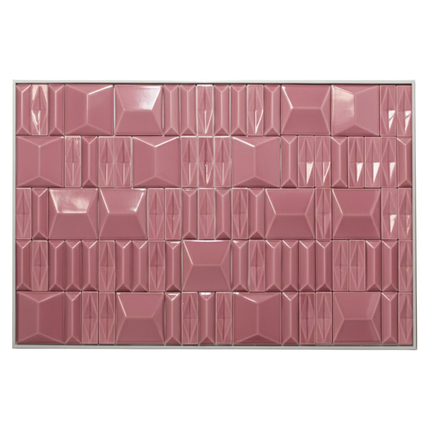 Milano Malva Matte Handgefertigte Dekorative Fliese Outdoor Panel