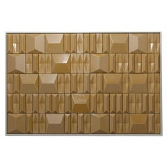 Milano Mustard Terracotta Handmade Decorative Tile Indoor Panel