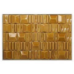 Milano Ocre Handmade Decorative Tile Outdoor Panel
