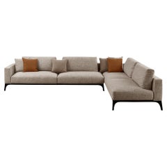 Milano Pillow Angular Beige Sofa