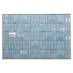 Milano Powder Blue Handmade Decorative Tile Indoor Panel